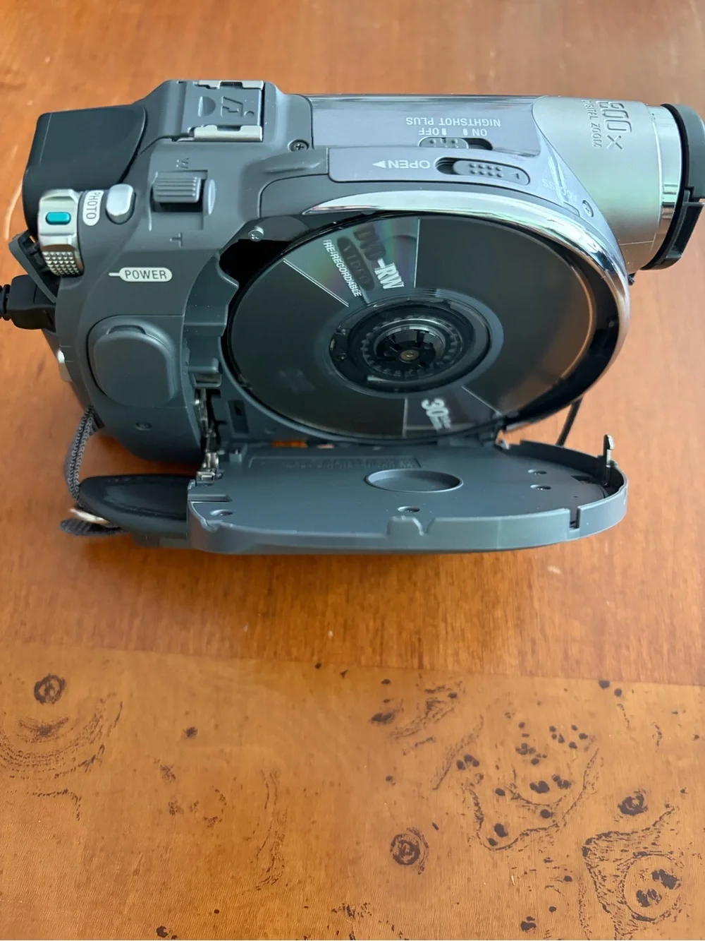 Sony Gray Portable Handycam DVD Camcorder with Remote DCR-DVD305